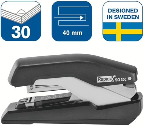 Nietmachine Rapid SO30C halfstrip 30SH zwart/grijs 1 Stuk-1
