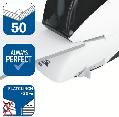 Nietmachine Rapid eletrisch contactloos R5050E wit/zwart-13