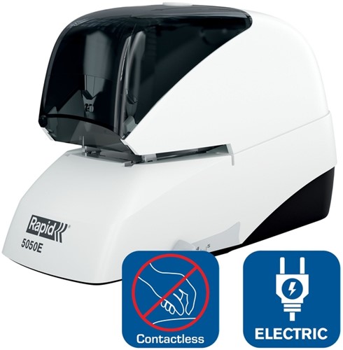 Nietmachine Rapid eletrisch contactloos R5050E wit/zwart-2