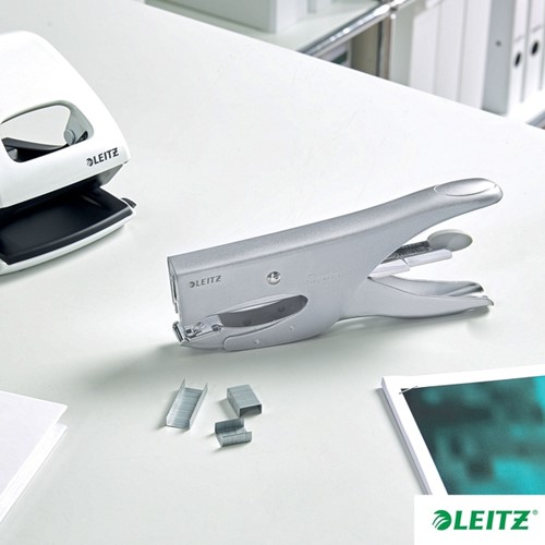Niettang Leitz achterlaadmodel P3 40 vel zilver-11