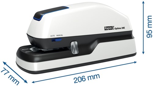 Nietmachine elektrisch Rapid Optima 20 20vel zilver/zwart-2