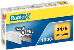 Nieten Rapid 24/6 staal strong 1000st 1000 Stuk