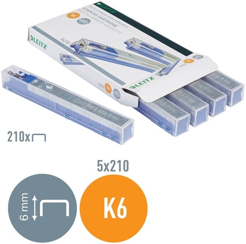 Nieten Leitz cartridge K6 26/6 5x210 stuks-3