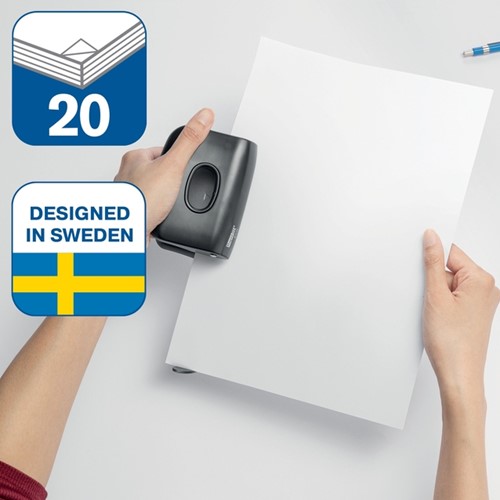 Perforator Rapid Fashion Eco 20 vel zwart 1 Stuk-1