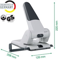 Perforator Leitz 5180 heavy duty 65 vel zilver 1 Stuk-8