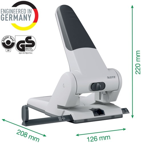 Perforator Leitz 5180 heavy duty 65 vel zilver-8