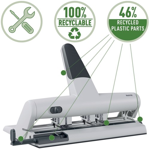 Perforator Leitz 5114 AKTO variabele multi zilver 1 Stuk-4