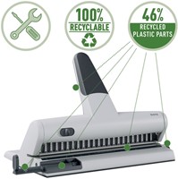 Perforator Leitz 5115 heavy duty 23 gaats zilver 1 Stuk-6