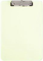 Klembord MAUL A4 staand transparant PS neon geel 1 Stuk