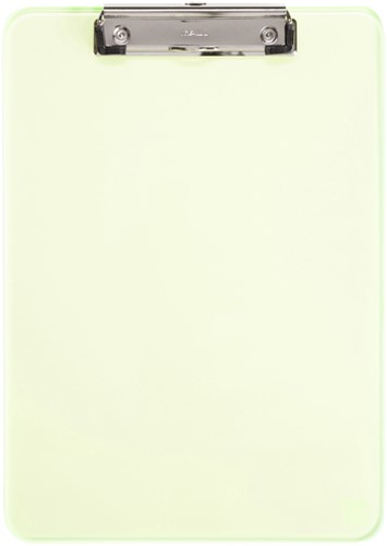 Klembord MAUL A4 staand transparant PS neon geel 1 Stuk