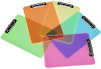 Klembord MAUL A4 staand transparant PS neon geel 1 Stuk-4