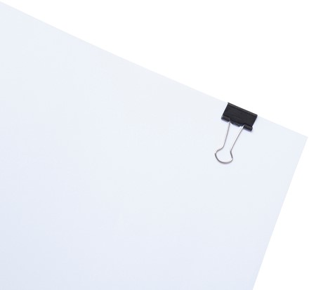 Papierklem MAUL 213 foldback 19mm zwart 12 stuks 12 Stuk-3