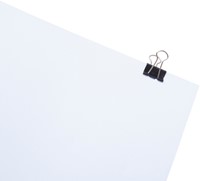 Papierklem MAUL 213 foldback 19mm zwart 12 stuks 12 Stuk-1