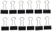 Papierklem MAUL 213 foldback 19mm zwart 12 stuks 12 Stuk-2