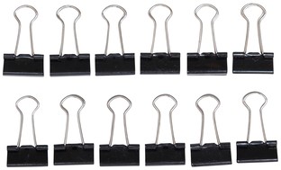 Papierklem MAUL 213 foldback 19mm zwart 12 stuks 12 Stuk-2