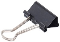 Papierklem MAUL 213 Foldback 25mm zwart 12 stuks 12 Stuk