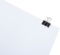 Papierklem MAUL 213 Foldback 25mm zwart 12 stuks 12 Stuk-1