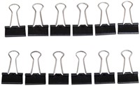 Papierklem MAUL 213 Foldback 25mm zwart 12 stuks 12 Stuk-2
