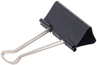 Papierklem MAUL 213 foldback 50mm zwart 12 stuks 12 Stuk