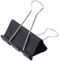 Papierklem MAUL 213 foldback 50mm zwart 12 stuks 12 Stuk-2