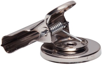 Papierklem MAUL Bulldog magneet 40mm zilver 2st 2 Stuk-3