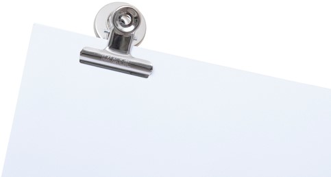 Papierklem MAUL Bulldog magneet 40mm zilver 2st 2 Stuk-2