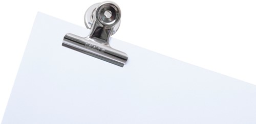 Papierklem MAUL Bulldog magneet 52mm zilver 2st 2 Stuk-3