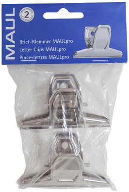 Papierklem MAUL Pro 75mm zilver 2 Stuk-8