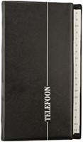 Telefoonalbum Kangaro 215x130mm A-Z 4-rings zwart 1 Stuk
