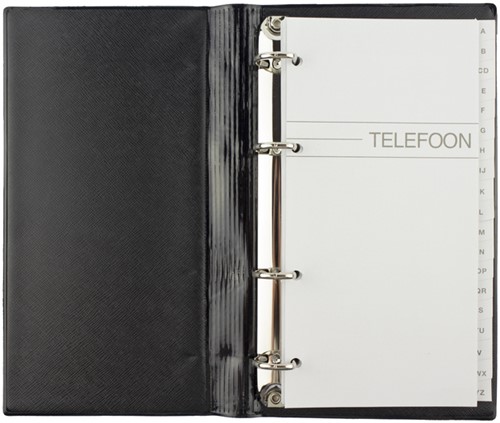 Telefoonalbum Kangaro 215x130mm A-Z 4-rings zwart 1 Stuk-2