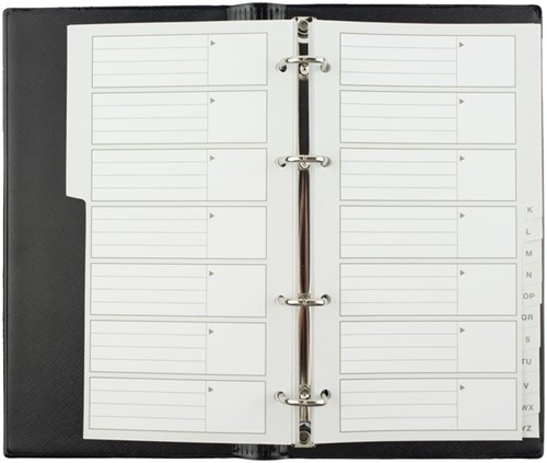 Telefoonalbum Kangaro 215x130mm A-Z 4-rings zwart 1 Stuk-3