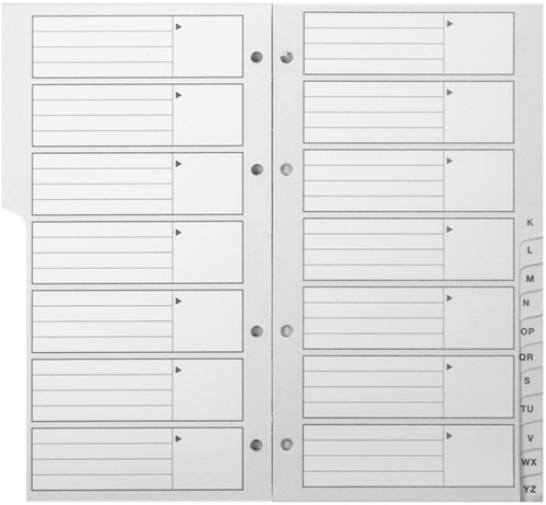 Telefoonalbum Kangaro 215x130mm A-Z 4-rings zwart 1 Stuk-4