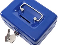 Geldkist MAUL muntgleuf slot 125x95x60mm blauw 1 Stuk-2