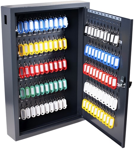Sleutelkast Pavo Deluxe 100 haken donkergrijs 1 Stuk