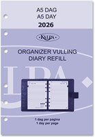 Agendavulling 2026 Kalpa A5 1dag/1pagina 1 Stuk