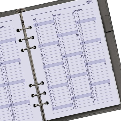 Agendavulling 2026 Kalpa A5 1dag/1pagina 1 Stuk-1