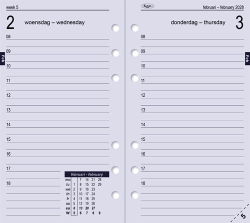 Agendavulling 2026 Kalpa Personal 1dag/1pagina 1 Stuk-5