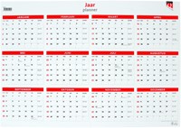 Jaarplankalender 2026 Quantore 48x68cm 1 Stuk