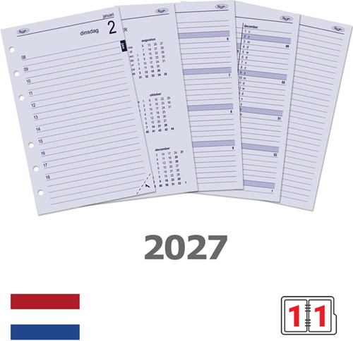 Agendavulling 2027 Kalpa Senior 1dag/1pagina 1 Stuk-2