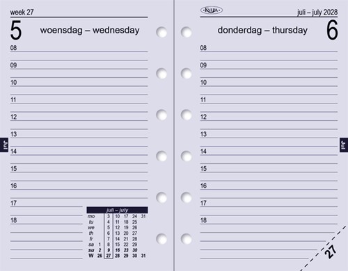 Agendavulling 2026 Kalpa Pocket 1dag/1pagina 1 Stuk-5