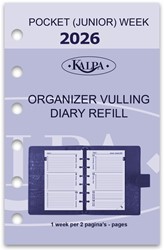 Agendavulling 2026 Kalpa Pocket 7dagen/2pagina's 1 Stuk