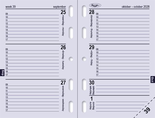 Agendavulling 2027 Kalpa Mini 7dagen/2pagina's-4