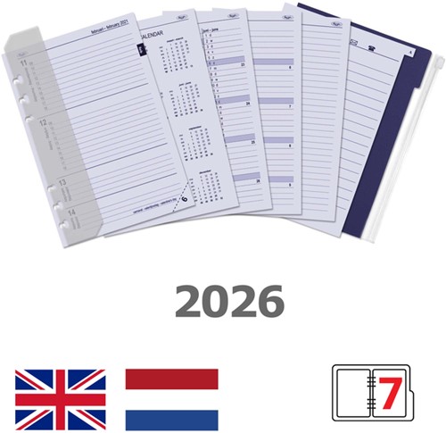 Agendavulling 2026 Kalpa A5 jaardoos 7d/2p 1 Stuk
