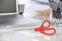 Schaar Scotch 18cm universeel rood blister 1 Stuk-2