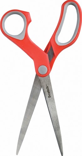 Schaar Scotch 18cm comfort rood blister-3