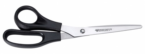 Kantoorschaar Westcott 210mm links rvs 1 Stuk