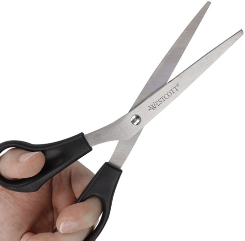 Kantoorschaar Westcott 210mm links rvs 1 Stuk-1
