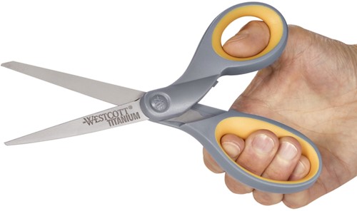 Kantoorschaar Westcott 210mm titanium 1 Stuk-3