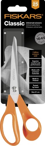 Schaar Fiskars Classic universeel 21cm oranje 1 Stuk