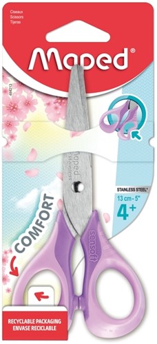 Schaar Maped Sensoft 13cm pastel assorti 1 Stuk-6